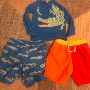 Hanna Andersson Swim bundle with Crocodile Design